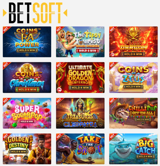 Азартные онлайн-игры для интернет-казино провайдера Betsoft Betsoft - создатель слотов и игровых автоматов для онлайн казино.